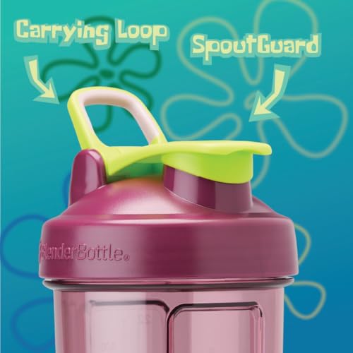 BlenderBottle SpongeBob ProSeries Tritan Shaker Bottle 28 oz Red - color: My Names Not Rick, style: Spongebob