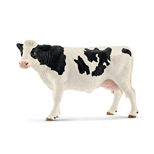 Schleich FARM WORLD - 4 PC Starter Barnyard Animal Set - Includes Cow, Sheep, Rooster and Sheep Figurines - Farm Animal Toys for Kids 3+ | 42385 | Farm Animal Figurine, Realistic Animal Toys, Cow Rooster Donkey Sheep Figures, Barn Toy for Kids 3+, Screen-