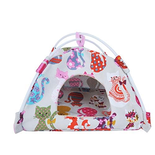 Bird Hammock Tent Nest Parrot Hanging Hut Conure House Parakeet Sleeping Bed Cute Toy Gift Small Animal Squirrel Ferret Habibat (Blue, Small) - color: Blue