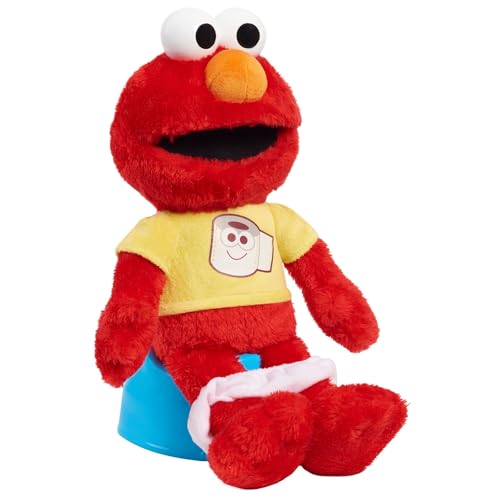 Sesame Street Potty Time Elmo 12-Inch Sustainable Plush Stuffed Animal