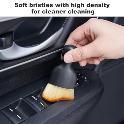 Car Interior and Exterior Soft bristles Detail dust Automotive Brush dusting Brush Dashboard Cleaning Brush Home Office Computer Keyboard dusting Tools+ Double-Sided Suede Cleaning Towel - color: 1 Piece Brush + Towel