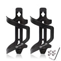 Chooee Bike Water Bottle Holder Aluminum, Bicycle Water Bottle Cage for Road Bikes Mountain Bikes Black 2-Pack - color: Black