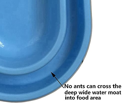 Ant Proof No Spill Cat Dog Pet Bowl 32 Oz Spill Proof Food Water Bowls Dish for Small to Medium Size Dogs Cats by With You6688