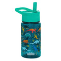 Wildkin 16 oz Tritan Water Bottle Leakproof Straw Lid, Jurassic Dinosaurs | Lightweight Tritan, dishwasher safe, straw lid helps prevent leaks when closed, easy for little hands, ages 3+ - color: Jurassic Dinosaurs, size: 16 Ounces