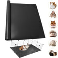 Guinea Pig Bedding Cage Liner 24"×118" 1pcs Waterproof Rabbit Bedding, Waterproof and Reusable Pads for Guinea Pigs, Rabbits, Hamsters, Gerbils, and Chinchillas?Black Mat - color: 1 PCS Black 24"×118"