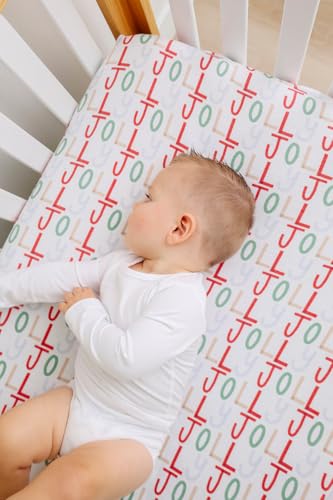 Copper Pearl Premium Fitted Knit Crib Sheet/Toddler Sheet 'Jolly' - color: Jolly