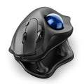 Nulea Wireless Trackball Mouse Ergonomic 21.7 Tilt Stand Thumb Control | Rechargeable mouse with 4 DPI levels,Bluetooth 2.4G connection,3 device switching,precise control,PC Mac compatible-Blue - color: B-Blue