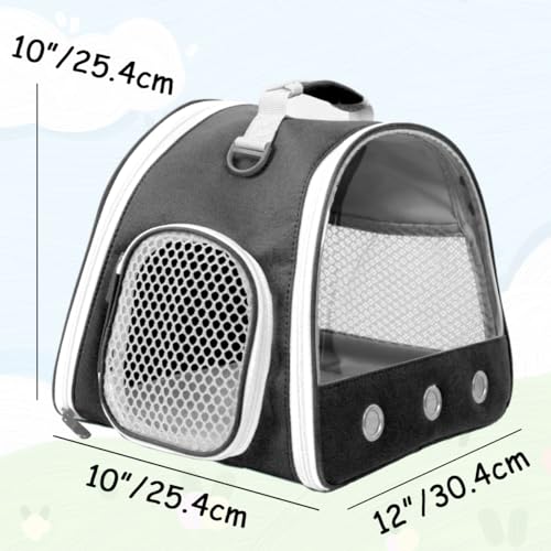 2-Pack Guinea Pig Carrier and Playpen Set - Breathable Pet Playpen Pop Open Outdoor/Indoor Exercise Fence, Portable Small Animal Backpack for Bearded Dragon, Rabbits, Hamster, Chinchillas - color: Black