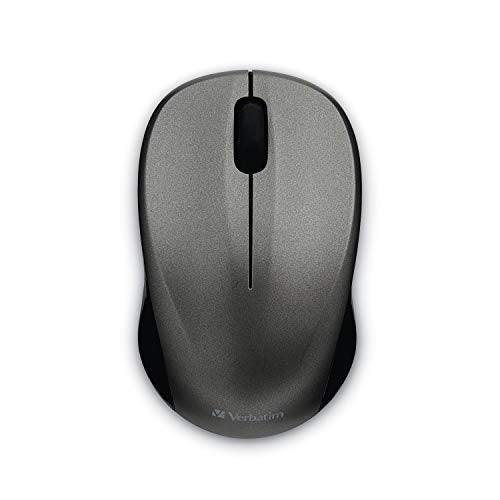 Verbatim 2.4G Wireless LED Silent Mouse - Noiseless and Silent Click Computer Mouse with Nano Receiver for Mac and PC - Graphite - style: Graphite Mouse
