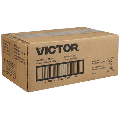 Victor Metal Pedal Mouse Traps, 12-Pack, Reusable Wooden Snap Traps | FSC Certified Wood, Indoor Mice Control Pest Elimination, Rodent Killer Control, Clean & Quick Trapping, Mice Traps for House - style: 12 Metal Pedal Traps