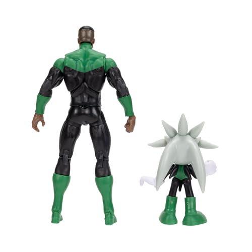 DC X Sonic the Hedgehog Silver as Green Lantern & Green Lantern 2.5/5-inch Figures Multipack - style: 5" Green Lantern with 2.5" Silver Green Lantern
