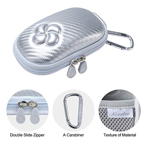 Hard Case Compatible for Apple Magic Mouse (1 2 & 3 Gen) Including Carabiner (Silver) - color: Silver