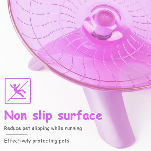 Hamster Flying Saucer Silent Running Exercise Wheel Hamster Wheel Saucer for Hamsters, Gerbils, Mice,Hedgehog and Other Small Pets