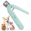 Pet Nail Clippers Dogs & Cats – Illuminates The Nail and Quick for Safe, Easy Trimming. Extra-Sharp Blades for Thick Nails, with Quick-Sensing tech to Prevent overcutting