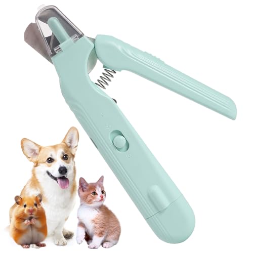 Pet Nail Clippers Dogs & Cats – Illuminates The Nail and Quick for Safe, Easy Trimming. Extra-Sharp Blades for Thick Nails, with Quick-Sensing tech to Prevent overcutting