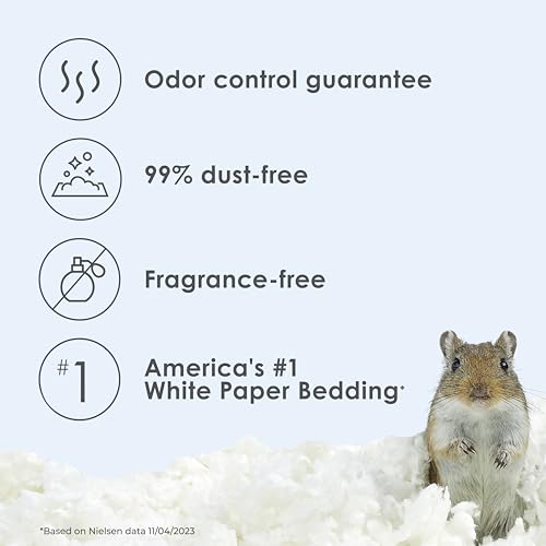 Kaytee Clean & Cozy White Paper Bedding, Made for Small Animals, 24.6 Liters - size: 24.6 Liter
