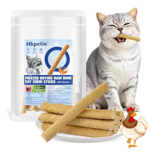 30g Cat Chew Stick Chicken Flavor, Cat Dental Treats Reduce Tartar | Freshen Breath Feline Teething Sticks, Cat Dental Stick Dental Care Cat Treats Snack