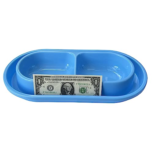 Ant Proof Cat Dish 32 Oz Pet Food Water Bowl for Dogs Cats Blue, M | Ant Proof Food Bowl, No Spill Dish, Outdoor Feeding, Deep Wide Water Moat, Ants Barrier Blocks Insects, Lightweight Plastic - color: Light Blue, size: Medium