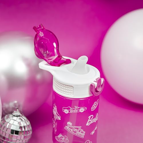 Zak Designs Barbie Sage 16oz Leak-Proof Straw Kids Water Bottle - color: Barbie, size: 16 Ounces