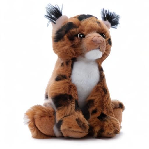 The Petting Zoo Bobcat Stuffed Animal Plushie, Gifts for Kids, Wild Onez Babiez Zoo Animals, Bobcat Plush Toy 6 inches - color: Bobcat