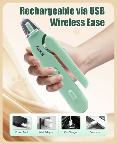 Silent Groom Pro Nail Grinder 2-in-1 Cat Nail Clipper with Light | Also Suitable for Nail Grinding for Small Dogs and Other Small Pets