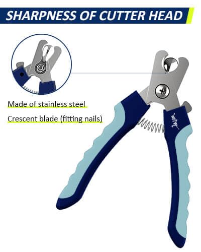 Dog Nail Clippers U10.1, Dog Nail Trimmer Large Breed with Quick Sensor, Razor Sharp Blade Professional Pet Nail Clipper with Safety Guard and Nail File, Pale Turquoise - color: #09 Pale Turquoise