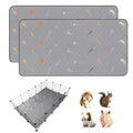 2Pcs Guinea Pig Cage Liners,Guinea Pig Fleece Cage Liners36''X60'' Super Absorbent Washable Pee Pads Reusable for Rabbit Hamster Chinchilla - size: 12 In 3x5(36" x 60") 2Pack