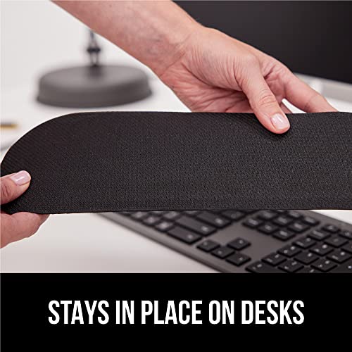 GORILLA GRIP Silky Gel Memory Foam Wrist Rest for Computer Keyboard, Mouse, Ergonomic Design for Typing Pain Relief, Desk Pads Support Hand and Arm, Mousepad Rests, Stain Resistant, 2 Piece Pad, Gray - color: Gray, size: Set of 2 (Keyboard Rest + Mouse Re