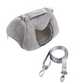 Breathable Small Pet Carrier Bag, Pet Carrying Bag for Hamster Gerbil Rat Ferret, Mesh Ventilated Travel Outdoor Bag with Shoulder Strap for Small Animals (Grey) - color: Grey
