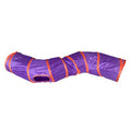 iCAGY Cat Tunnel Toys for Indoor Cats Kittens Rabbits, Pet Toy Play Tunnels | Interactive Crinkle Pop Up Tunnel Toys, Relieve Cat Boredom, Purple 47" Shape S - color: Purple