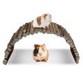 Hamiledyi Hamster Bridge Wood Hamster Climbing Ladder Rat Ladder Bridge Small Animals Cage Accessories for Dwarf Syrian Hamster Mice Gerbils Sugar Glider Wooden Hideout Toy (25.6×3.5IN) - size: 25.6" × 3.5" (1 pcs)