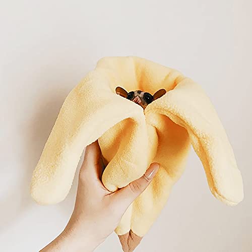 Exotic Nutrition Banana Nest Pouch - Hammocks and Bedding for Sugar Gliders, Rats, Squirrels, Hamsters, Gerbils & Small Pets