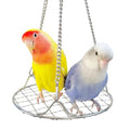 Bird Swing Perch Stainless Steel, Toy for Small Animal Parakeet Cockatiels Conures, Hanging Bird Cage Accessories to Balance Training for Budgies, Parrotlets, Rats, Hamsters, Sugar Gliders