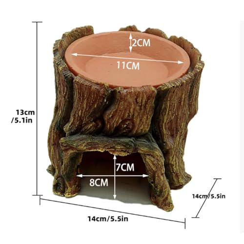 Natural Wood Log Reptile Hide Cave, Hollow Tree Trunk Design, Small Animal Habitat, Decorative Hideout for Hamsters