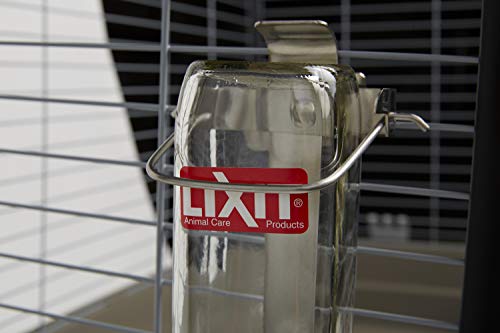 Lixit Heavy Duty Deluxe Glass Water Bottles for Birds, Dogs and Small Animals. (32oz Medium Tube) - size: 32 oz Medium Tube