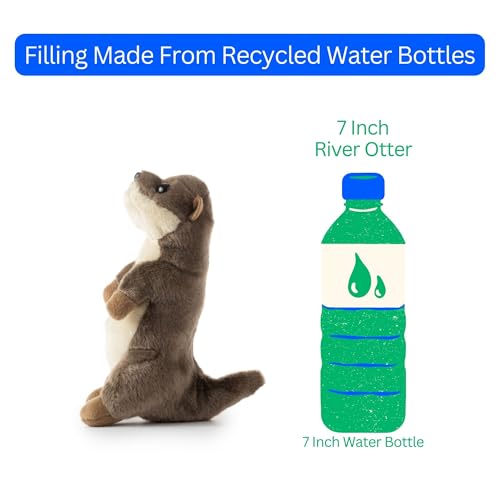 The Petting Zoo River Otter Stuffed Animal Plushie, Gifts for Kids, Wild Onez Babiez Wildlife Animals, River Otter Plush Toy 6 Inches - color: River Otter