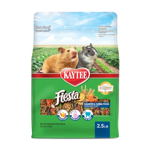 Kaytee Fiesta Mouse & Rat Food, Nutritious and Fun Blend, Supports Dental Health and Digestion, 2 pounds - size: 2 Pound (Pack of 1)