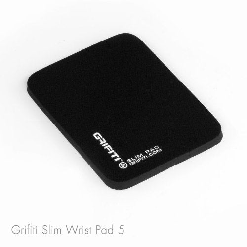 Small Slim Pad 5" x 4" x 0.2" Track Pad Wrist Rest Silicone Ergonomic Carpal Tunnel Resting Support for Computer Track Pad, Trackball or Mouse (Black Nylon Surface) - size: 5" x 4" x 0.25"