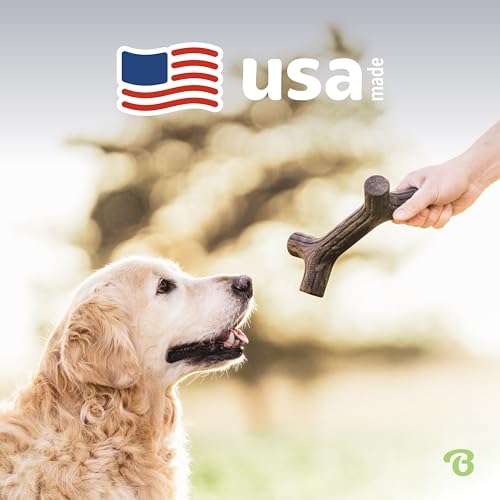 Benebone Maplestick Real Wood Durable Dog Chew Toy, Made in USA, Medium | Durable, Made in USA, Dog Bones, Long-Lasting, A Size for Every Dog, Keeps Them Busy - color: REAL Maplewood, size: Medium