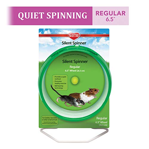 Kaytee Silent Spinner Wheel For Pet Hamsters and Gerbils, Regular 6.5 Inch - size: Regular 6.5"
