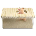 kathson Hamster Sand Bath Box Transparent Gerbil Bathroom & Digging Box Acrylic Small Syrian Hamster Litter Box Hamster Dust Bath Container Cage Accessories for Lemming Mice (Small Rectangle) - size: Small - Rectangle