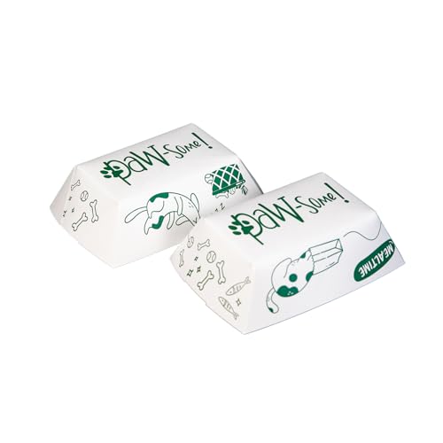 SCT, Large Disposable Pet Food Bowl, 2 Cups (50 Quantity) Dog Food Tray, Travel Pet Bowl, Feeding Cats and Dogs, Wet Food and Dry Food, Two Cups Capacity, 50 Count - size: Large