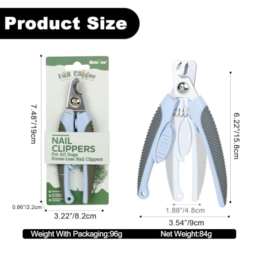 Blue Large Dog Nail Clipper with Guard Dog Nail Trimmer | Stainless Steel Blade,Ergonomic TPR Overmolded Handle,Cat Nail Trimmer,Cat Nail Clipper,Cat Toenail Clipper,Pet Nail Trimmer - color: Blue, size: 6.22in/15.8cm