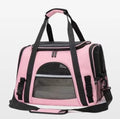 Pink Soft-Sided Cat Carrier, Airline Approved Pets Carrier for Big Cats & Small Dogs, Soft Kitten Travel Bag with Mesh Windows, Animal Carrier Up to 15 Lbs (Pink, Small) - color: Pink