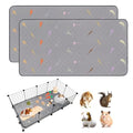 2Pcs Guinea Pig Cage Liners,Guinea Pig Fleece Cage Liners24''X48'' Super Absorbent Washable Pee Pads Reusable for Rabbit Hamster Chinchilla - size: 12 In 2x4(24" x 48") 2Pack