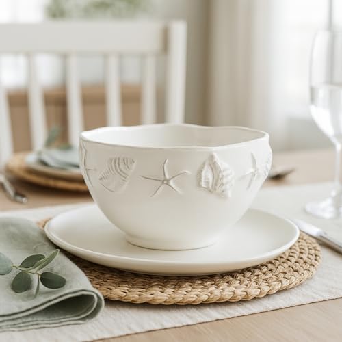 Blue Sky Ceramics Laguna Coastal 6'' Bowl White, Multi (20456)