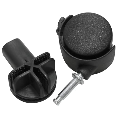 4 Pack Pet Crate Wheels, 360 Degree Swivel Casters with Connectors | Smooth 360 Degree Rotation; Easy Installation; Fits Dog Crates, Bird Cages, Wire Shelves and Lightweight Cabinets