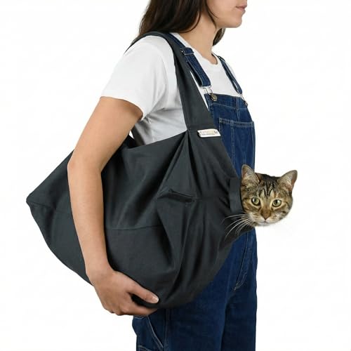 Cozy Comfort Carrier - Large Charcoal Cat Carrier Soft and Pet Carrier for Nail Clipping, Vet Visits, Medication Administration, Dental Care, and Traveling - color: Charcoal, size: Large