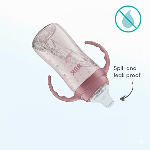NUK First Choice Disney Princess Large Learner Cup 2.0, 10 oz. Sippy Cup with Handles, Spill Proof, Leak Proof Soft Straw Cup, 2 pack - color: Disney Princess 2.0