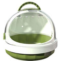 Guinea Pig Carrier Cage with Water Bottle, Portable Hamster Travel Carrier Carry Case for Small Pets, Gerbils, Mice, Dwarf Hamster (Green) - color: Green